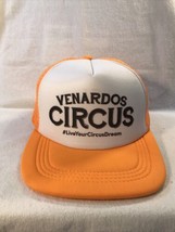 Venardos Circus Trucker Snapback Mesh Foam Hat Cap Tangerine Orange Live... - £11.40 GBP