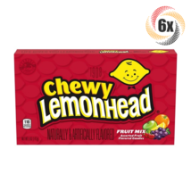 6x Packs Chewy Lemonhead Fruit Mix Assorted Flavors Theater Box Candy 5oz - £16.25 GBP