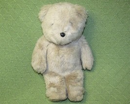 VINTAGE GANZ TEDDY BEA 1993 BEIGE PLUSH STUFFED ANIMAL 12&quot; LONG SOFT CUD... - £17.93 GBP