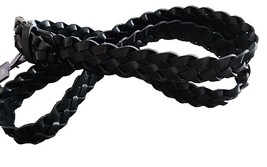 Ava &amp; Viv™ ~ Women&#39;s Size 3XL ~ BLACK ~ Braided Belt ~ Buckle ~ Faux Lea... - $14.96