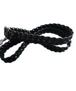 Ava &amp; Viv™ ~ Women&#39;s Size 3XL ~ BLACK ~ Braided Belt ~ Buckle ~ Faux Lea... - $20.46 CAD
