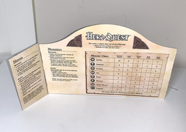 HeroQuest Milton Bradley Board Game 1990 Original Information Screen - $19.14