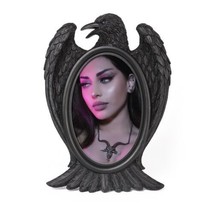 Alchemy Gothic V106 Black Raven Photo Frame Holds 4x6 Picture Halloween - £25.60 GBP
