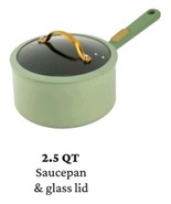 THYME &amp; TABLE ~ GREEN GRANITE ~ 2.5-Quart ~ Nonstick ~ Aluminum Saucepan... - $36.00
