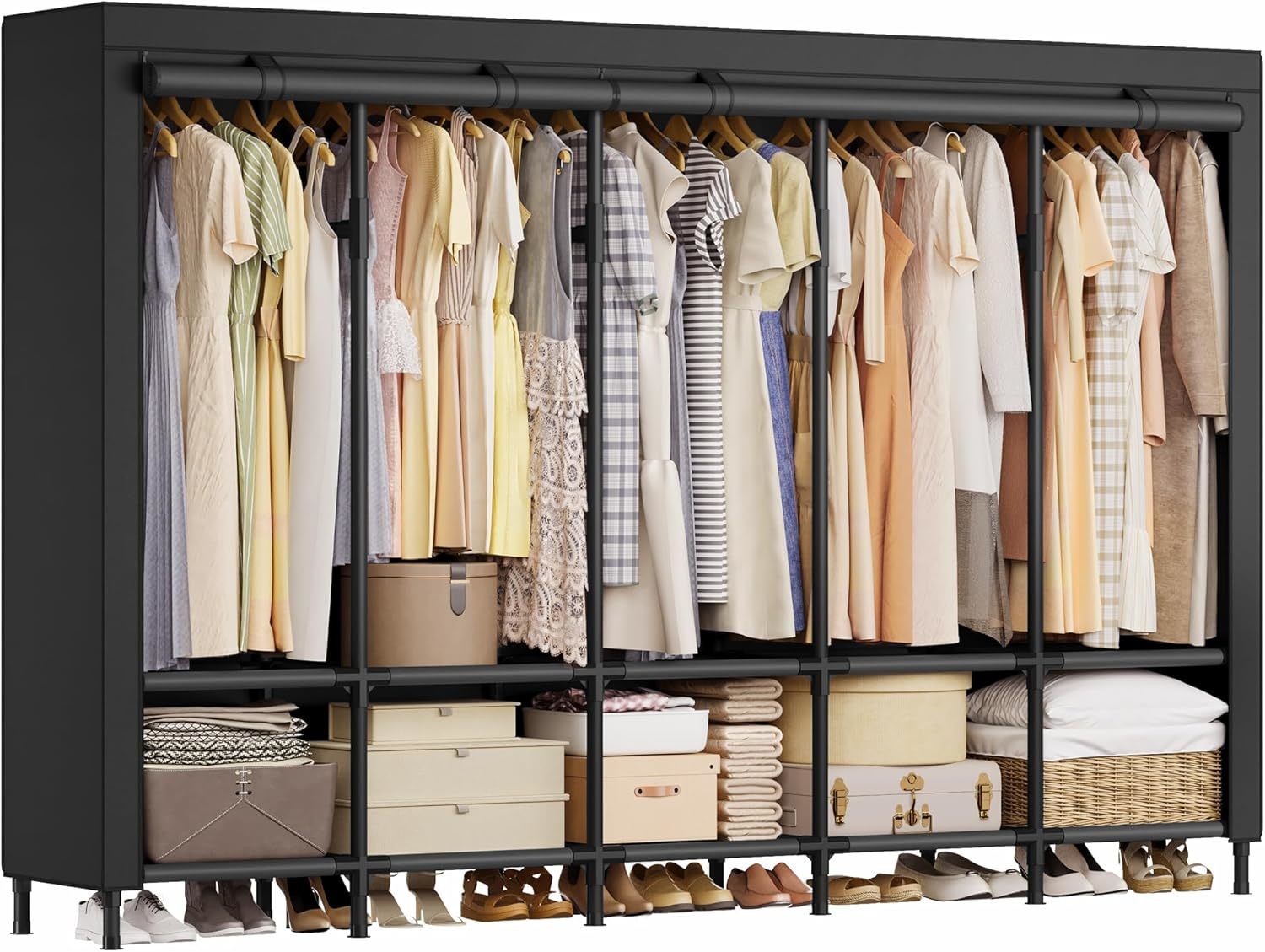 Songmics Wardrobe Closet, 83.5 Inch Large Capacity Portable Closet, Clot... - $122.99