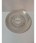 Piatto calendario placcato oro 1962 vintage - $405.02 MXN