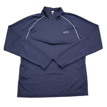 Champion Shirt Men S Navy Blue Pullover Jacket Sweater Athletic - $24.63