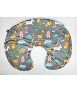 Kids N&#39; Such Baby Nursing Pillow Cover Jungle Pattern Slipcover Gray Ani... - $242.34 MXN