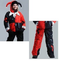 Girls Snowsuit Jacket &amp; Snow Pants 2 Pc DC Comics Harley Quinn Red Black... - £69.63 GBP