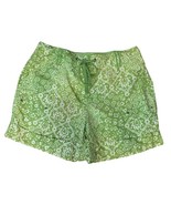 Liz Claiborne Shorts  Women&#39;s Size 16 Green Floral Linen Audra - €12,31 EUR