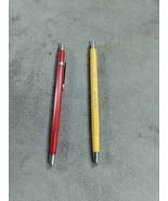 Lot Of 2 Tacro Italy No 4439 Mechanical Pencils Yellow &amp; Red - £15.79 GBP