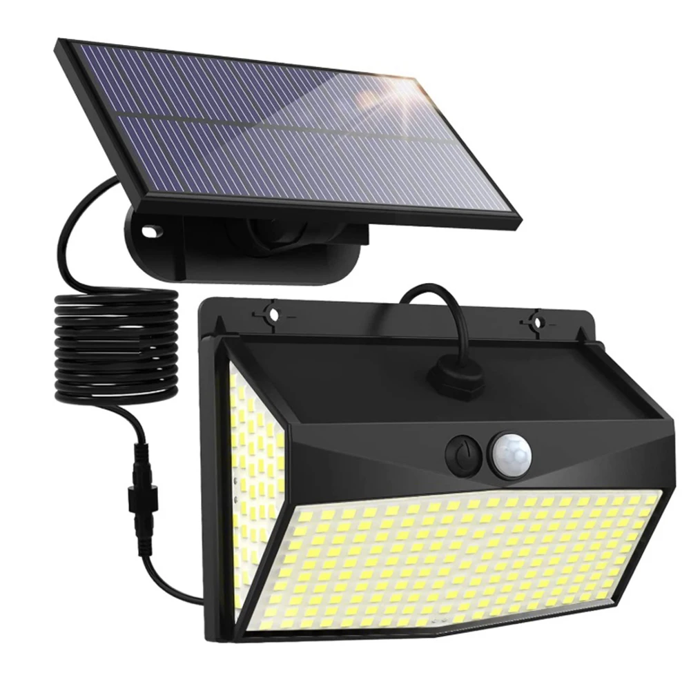308 LED Outdoor Solar Light light 3 Modes Waterproof Street Wall Lamp PIR Motion - £42.99 GBP