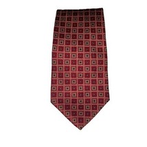 Vintage Chaps Ralph Lauren 100% Silk Red Men’s Neck Tie Made USA Floral ... - $35.00