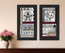 Set Of Two Family Wisdom Black Framed Print Wall Art - $2,559.91 MXN