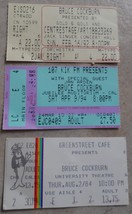 Bruce Cockburn 3 Collectable Ticket Stubs Alberta Jubilee 94 singer 92 U... - $379.77 MXN