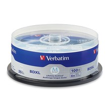 Verbatim M DISC BDXL 100GB 6X with Branded Surface  25pk Spindle - $401.99