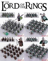 LOTR Rohan Royal Guards Heavy Spears/Axe/Archers/Swords Army Set 21 Minifigures - £21.02 GBP+