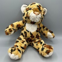 2001 Bear Factory Brand Wild Leopard Cat 15&quot; Plush Stuffed Brown Spotted - $12.86