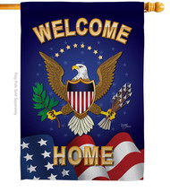 Welcome Home House Flag Military Service 28 X40 Double-Sided Banner - £32.78 GBP