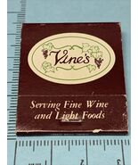 Vintage Matchbook  Vines  Serving Fine Wines &amp; Light Foods  Miami,Fl gmg... - $227.43 MXN