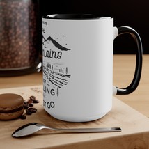 Accent Mugs - Two-Tone Custom Ceramic Coffee Mugs - 11oz &amp; 15oz - White With Col - £21.51 GBP+