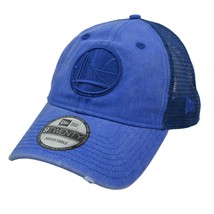 Golden State Warriors NBA Tonal Washed 9TWENTY Blue Snapback Hat by New Era - £17.38 GBP