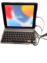 Apple A1566 iPad Air 2nd Gen 9.7" Wi-Fi 64GB w Belkin Keyboard and Case ... - $59.35