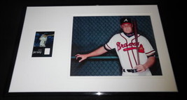 Chipper Jones Framed 11x17 Game Used Jersey &amp; Photo Display Atlanta Braves - £54.50 GBP