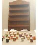 25 American Heirloom Quilt Thimbles- FP Franklin Porcelain- Franklin Mint  - $95.00