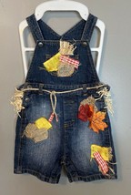 VTG Custom Kids Fall Design Arizona Jeans Shortalls Size 24 months  - $23.38