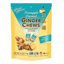 Prince of Peace Pineapple Coconut Ginger Chews Candy, 4 Oz (Pack of 12) - $33.65