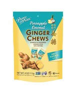 Prince of Peace Pineapple Coconut Ginger Chews Candy, 4 Oz (Pack of 12) - $46.16 CAD