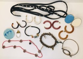 Jewelry Lot All Wearable Earrings, Bracelets, Rings, Necklaces, Pendant, Pin - £15.72 GBP