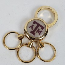 Vintage Texas A&amp;M University Gold Tone Key Chain Advertising Collectible - $16.83