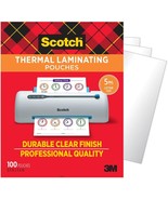 Scotch Thermal Laminating Pouches 100 Count Clear 5 mil Laminate Busines... - $96.82 CAD