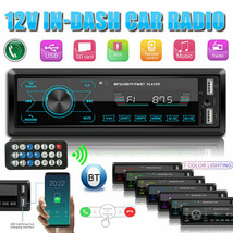 60W Car Stereo Bluetooth USB MP3 TF AUX Single Din Radio FM Media Player... - £32.20 GBP