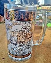 Vintage circus Hotel Casino Frosted Beer Drinking Glass Mug USA Las Vegas - £25.63 GBP