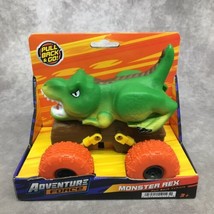 Adventure Force Monster Rex T-Rex Pull Back &amp; Go Toy Vehicle 5&quot; L &amp; 4.5&quot; T - £6.81 GBP