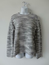 NWT EILEEN FISHER Dark Pearl Merino Wool Silk Round Neck LS Sweater Medi... - $130.94