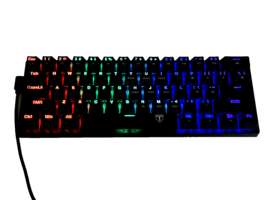 Wired Mechanical Keyboard Mini Backlight 61 Keys CA356 - £14.87 GBP