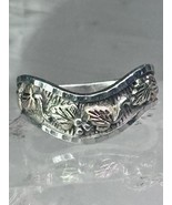 Black Hills Gold Ring leaves wavy band size 8 sterling silver women men - $2,686.91 MXN