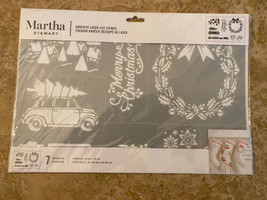 Martha Stewart Crafts Laser -Cut Adhesive Stencil, 1 Sheet  5967 Christm... - £15.79 GBP