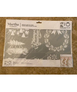 Martha Stewart Crafts Laser -Cut Adhesive Stencil, 1 Sheet  5967 Christm... - $19.79