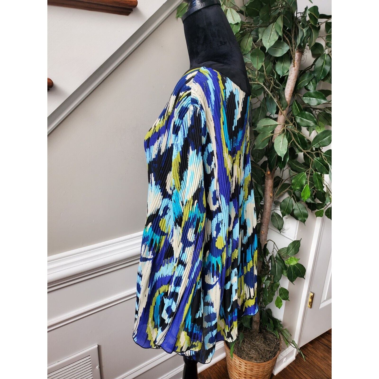 Cato Women's Multicolor Polyester Round Neck Long Sleeve Pullover Blouse 18/20W Item image 5
