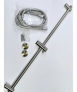 Signature Hardware 441001 Isola Adjustable Wall Mount Slide Bar - Brushe... - $80.90