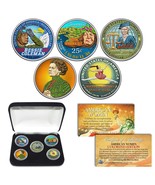 2023 COLORIZED American Women Quarters US Mint 5-Coin Full Set with Disp... - £19.81 GBP