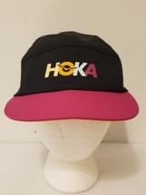 Hoka One One Rare Running Hat One  Size Cap Bright Colors Black Pink - £24.01 GBP