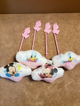 Disney Baby Star Glow Mobile ~ Replacement Par Ts Only ~ 4 Rods, 4 Cloud Pillows - £7.91 GBP
