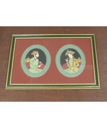 Mughal Empire Shah Jahan/ Mumtaz Mahal Handmade Mughal Miniature Paintin... - £304.67 GBP