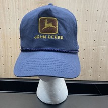 John Deere Rope Bill SnapBack Hat Blue Brown Cobra Caps - £24.85 GBP